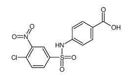 4-[(4-chloro-3-nitrophenyl)sulfonylamino]benzoic acid Structure