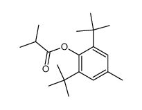 2,6-bis(1,1-dimethylethyl)-4-methylphenyl 2-methylpropanoate Structure