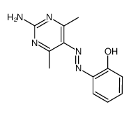 2-(2-amino-4,6-dimethyl-pyrimidin-5-ylazo)-phenol Structure