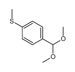 1-(dimethoxymethyl)-4-methylsulfanylbenzene结构式