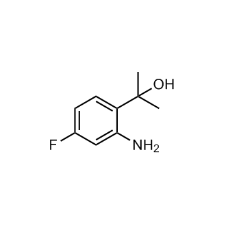 2-(2-氨基-4-氟苯基)丙醇结构式