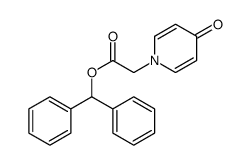 1(4H)-PYRIDINEACETIC ACID, 4-OXO-, DIPHENYLMETHYL ESTER结构式