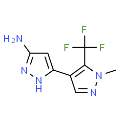 1'-METHYL-5'-TRIFLUOROMETHYL-1H,1'H-[3,4']BIPYRAZOLYL-5-YLAMINE Structure