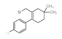 6-(溴甲基)-4-氯-4,4-二甲基-2,3,4,5-四氢-1,1-联苯结构式