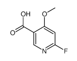 6-fluoro-4-methoxypyridine-3-carboxylic acid结构式