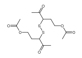 bis-(3-acetoxy-1-acetyl-propyl)-disulfide Structure