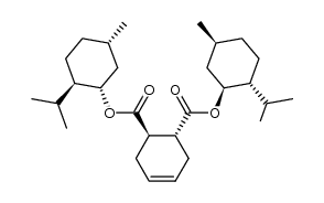 (1R,2R,1'S,2'R,5'S)-cyclohex-4-ene-1,2-dicarboxylic acid bis(2'-isopropyl-5'-methyl-cyclohexyl) ester Structure