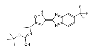 (R)-(1-(3-(6-(三氟甲基)-1H-苯并[d]咪唑-2-基)异噁唑-5-基)乙基)氨基甲酸叔丁酯图片