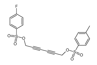 6-(p-toluene sulfonyl oxy)-2,4-hexadiynylene-p-fluorobenzenesulfonate结构式