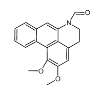 N-demethyl-N-formyldehydronuciferine结构式