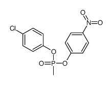 1-[(4-chlorophenoxy)-methylphosphoryl]oxy-4-nitrobenzene Structure