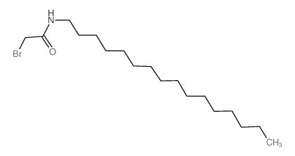 2-溴-N-十六烷乙酰胺结构式