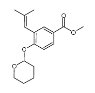 methyl 3-(2-methyl-1-propenyl)-4-(tetrahydro-2H-pyran-2-yloxy)benzoate Structure