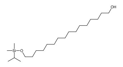 16-[dimethyl(propan-2-yl)silyl]oxyhexadecan-1-ol结构式