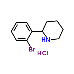 2-(2-BROMOPHENYL)PIPERIDINE HYDROCHLORIDE结构式