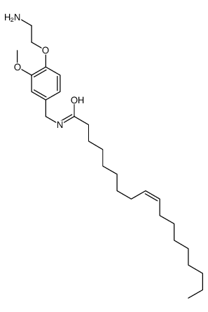 (Z)-N-[[4-(2-aminoethoxy)-3-methoxyphenyl]methyl]octadec-9-enamide结构式