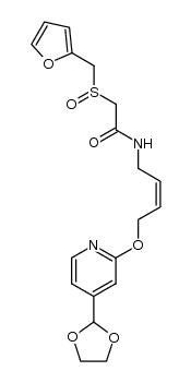 (Z)-N-(4-((4-(1,3-dioxolan-2-yl)pyridin-2-yl)oxy)but-2-en-1-yl)-2-((furan-2-ylmethyl)sulfinyl)acetamide Structure