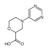 4-(5-Pyrimidinyl)-2-morpholinecarboxylic acid图片