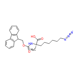 (S)-N-Fmoc-2-(6'-azido)alanine structure