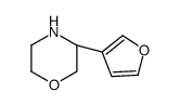 (R)-3-(Furan-3-yl)morpholine结构式