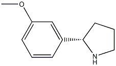 (S)-2-(3-Methoxyphenyl)pyrrolidine structure