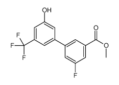 methyl 3-fluoro-5-[3-hydroxy-5-(trifluoromethyl)phenyl]benzoate结构式