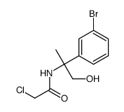 N-[1-(3-bromo-phenyl)-2-hydroxy-1-methyl-ethyl]-2-chloro-acetamide Structure