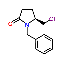 (S)-1-BENZYL-5-CHLOROMETHYL-2-PYRROLIDINONE结构式