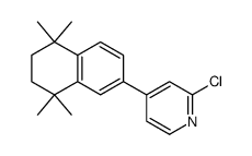 2-chloro-4-(5,5,8,8-tetramethyl-5,6,7,8-tetrahydronaphthalen-2-yl)pyridine结构式