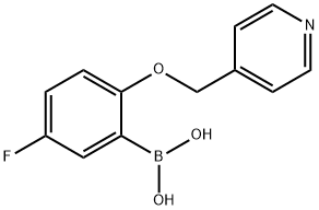 [5-fluoro-2-(pyridin-4-ylmethoxy)phenyl]boronic acid Structure