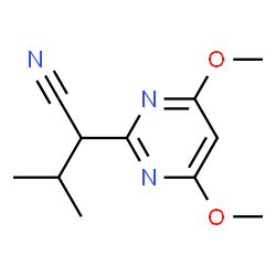 2-Pyrimidineacetonitrile, 4,6-dimethoxy--alpha--(1-methylethyl)- (9CI) picture