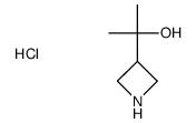 2-(azetidin-3-yl)propan-2-ol hydrochloride structure