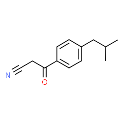 BENZENEPROPANENITRILE, 4-(2-METHYLPROPYL)-B-OXO- structure