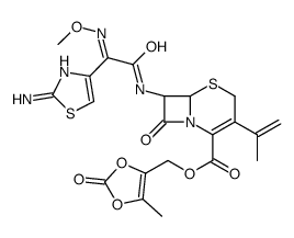 (5-methyl-2-oxo-1,3-dioxolen-4-yl)methyl 7-(2-(2-amino-4-thiazole)-2-methoxyiminoacetamido)-3-(2-propenyl)-3-cephem-4-carboxylate picture