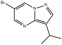 6-Bromo-3-isopropylpyrazolo[1,5-a]pyrimidine结构式