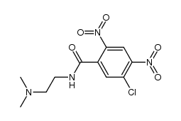 N-[2-(N,N-dimethylamino)ethyl]-5-chloro-2,4-dinitrobenzamide结构式