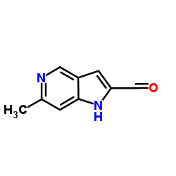 6-Methyl-1H-pyrrolo[3,2-c]pyridine-2-carbaldehyde结构式