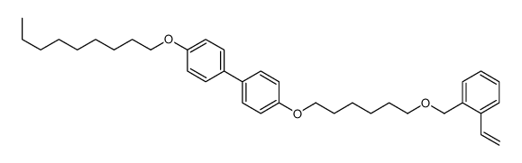 1-ethenyl-2-[6-[4-(4-nonoxyphenyl)phenoxy]hexoxymethyl]benzene Structure