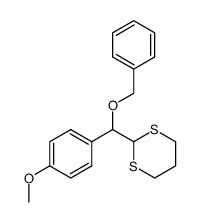 2-((benzyloxy)(4-methoxyphenyl)methyl)-1,3-dithiane结构式