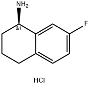 (1r)-7-fluoro-1,2,3,4-tetrahydronaphthalen-1-amine hydrochloride Structure