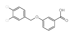 3-[(3,4-Dichlorobenzyl)oxy]benzoic acid结构式