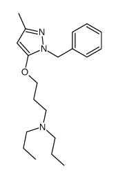 1-Benzyl-5-[3-(dipropylamino)propoxy]-3-methyl-1H-pyrazole Structure