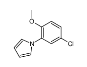 1-(5-chloro-2-methoxyphenyl)-1H-pyrrole结构式