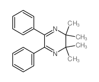 Pyrazine,2,3-dihydro-2,2,3,3-tetramethyl-5,6-diphenyl- Structure