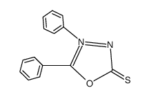 2,3-diphenyl-5-thioxo-4,5-dihydro-[1,3,4]oxadiazolium betaine结构式