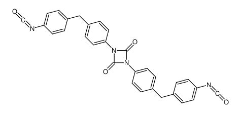 2,4-dioxo-1,3-diazetidine-1,3-diylbis[p-phenylenemethylene-p-phenylene] diisocyanate Structure