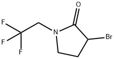 3-Bromo-1-(2,2,2-trifluoroethyl)pyrrolidin-2-one Structure