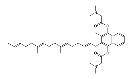 1,4-bis(N,N-dimethylglycyloxy)-2-methyl-3-tetraprenyl-4-hydroxy-naphthalene Structure