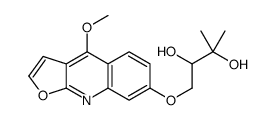 1-(4-methoxyfuro[2,3-b]quinolin-7-yl)oxy-3-methylbutane-2,3-diol Structure