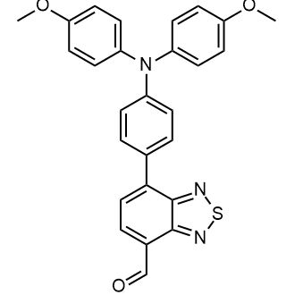 7-[4-[Bis(4-methoxyphenyl)amino]phenyl]-2,1,3-benzothiadiazole-4-carboxaldehyde Structure